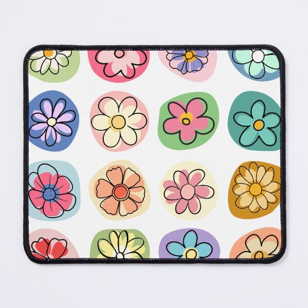 Item preview, Colourful Shapes of Doodle Flowers designed and sold by Fadastic.