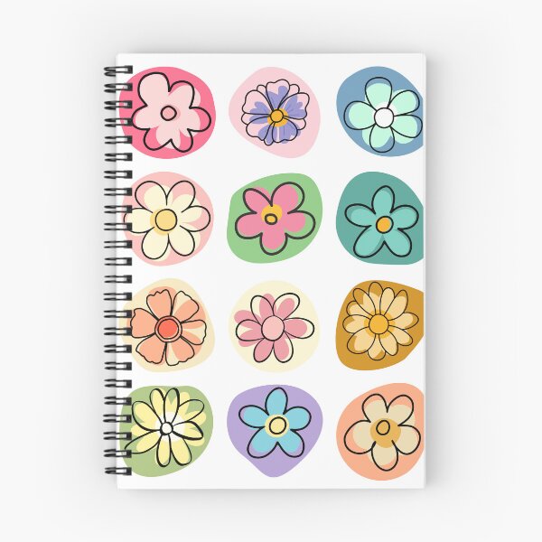 Item preview, Colourful Shapes of Doodle Flowers designed and sold by Fadastic.