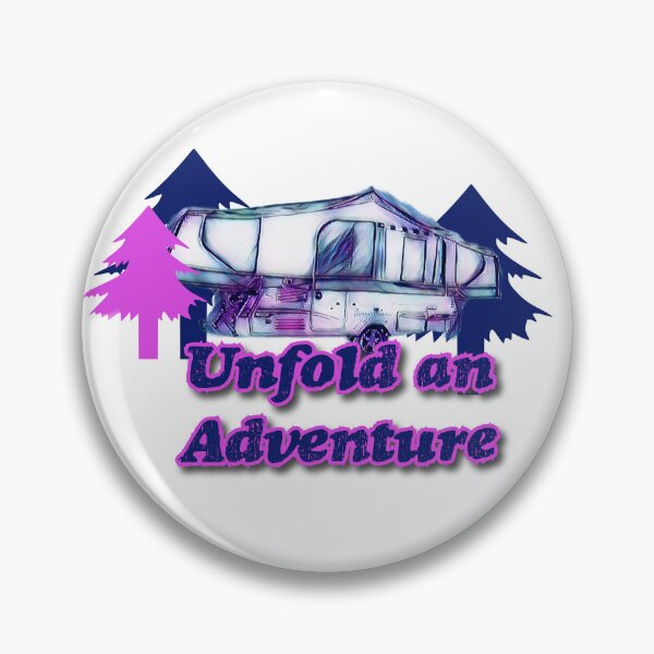 Item preview, Unfold an Adventure Purple and Blue Folding Caravan designed and sold by BeccaAelishe.