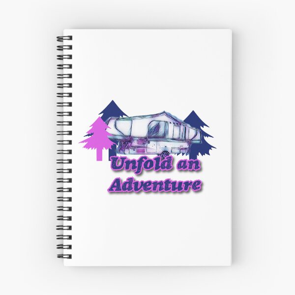 Item preview, Unfold an Adventure Purple and Blue Folding Caravan designed and sold by BeccaAelishe.