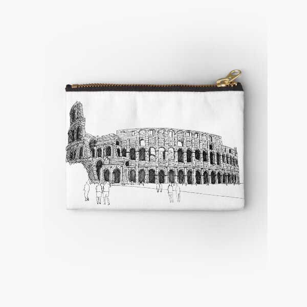 Item preview, Colosseum Rome hand drawing architecture black and white monochrome architectural drawing designed and sold by junyangcaidraw.