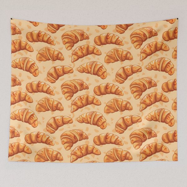 Item preview, Croissant Seamless Pattern designed and sold by palaco210.