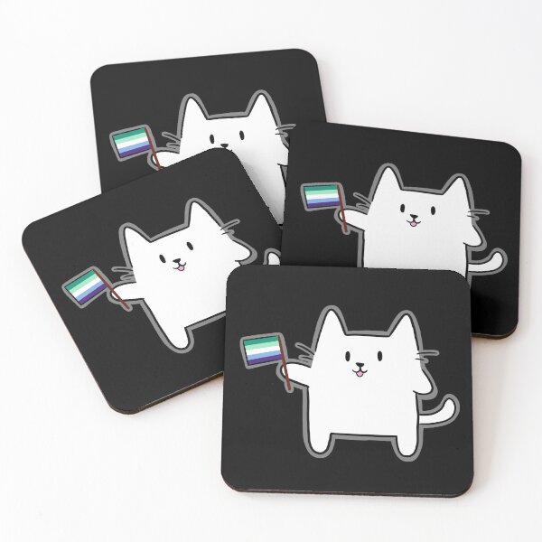 Item preview, Gay Pride Cat designed and sold by SillyCatsStore.