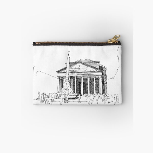Item preview, Pantheon Rome hand drawing architecture black and white monochrome architectural drawing designed and sold by junyangcaidraw.