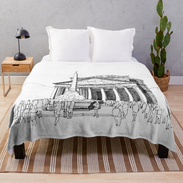 Item preview, Pantheon Rome hand drawing architecture black and white monochrome architectural drawing designed and sold by junyangcaidraw.