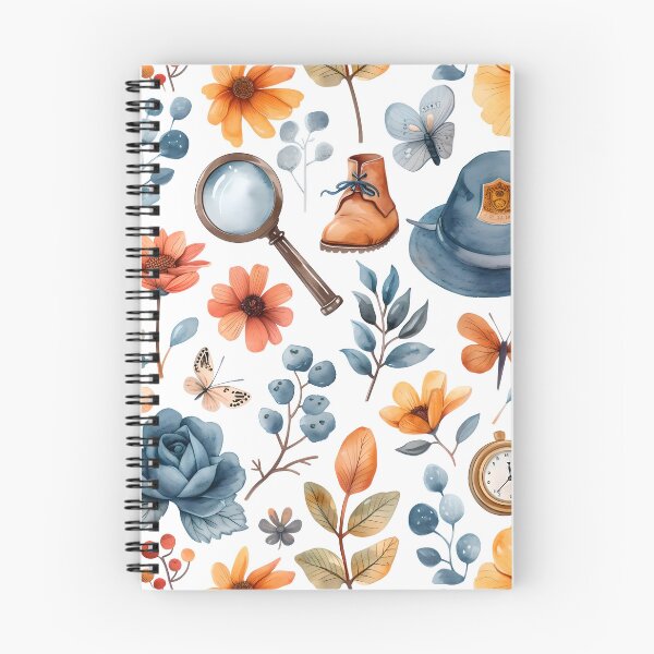 Aperçu de l'œuvre Motif de détective floral créée et vendue par roll4fun.