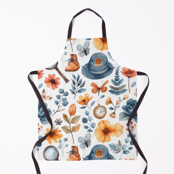 Item preview, Floral Detective Pattern designed and sold by roll4fun.