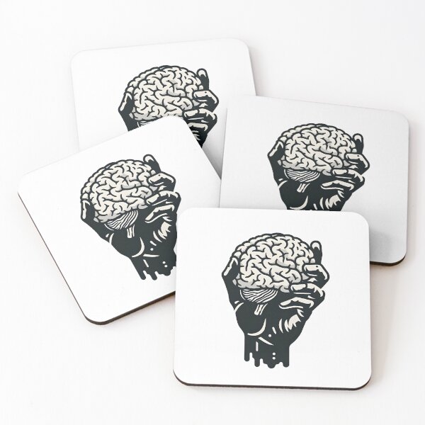 Item preview, Mind Grasp: Artistic Hand Holding Brain - Unique Graphic Design designed and sold by Greemo03.