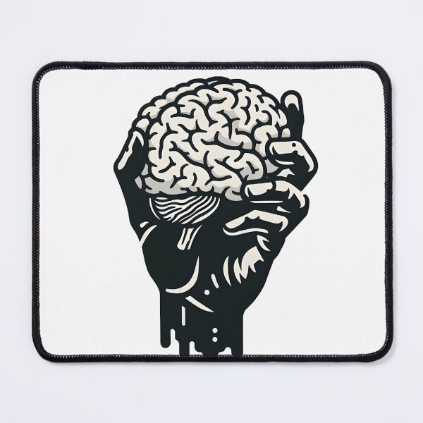 Item preview, Mind Grasp: Artistic Hand Holding Brain - Unique Graphic Design designed and sold by Greemo03.