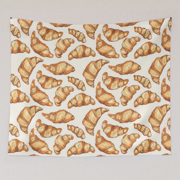 Item preview, Croissant Seamless Pattern designed and sold by palaco210.