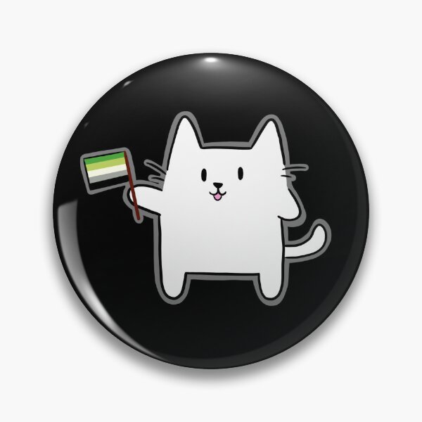 Item preview, Aromantic Pride Cat designed and sold by SillyCatsStore.