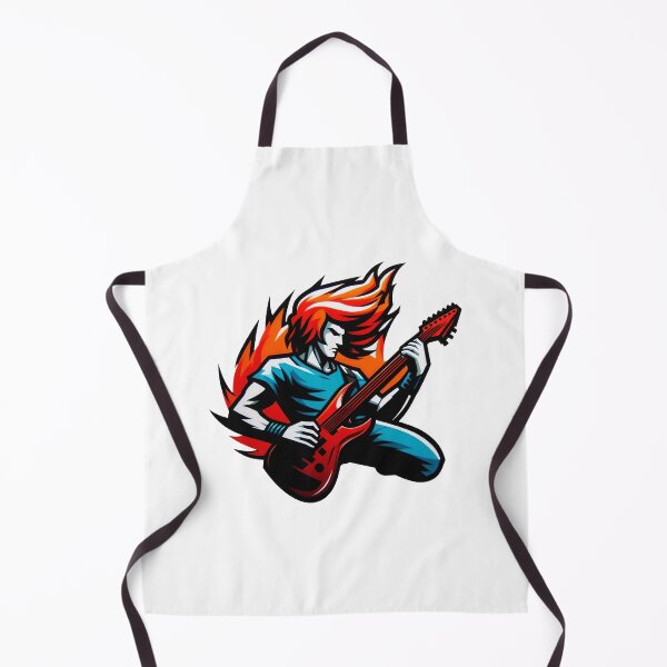 Item preview, Passionate Fiery Guitarist designed and sold by Delemore Art.