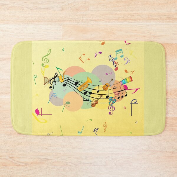 Item preview, Music On Music On Yellow Gradient designed and sold by BrightrDayMusicArt.