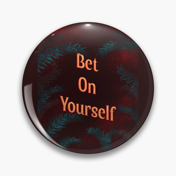 Item preview, Bet on yourself, inspirational word art designed and sold by Sacred Minds Studio.