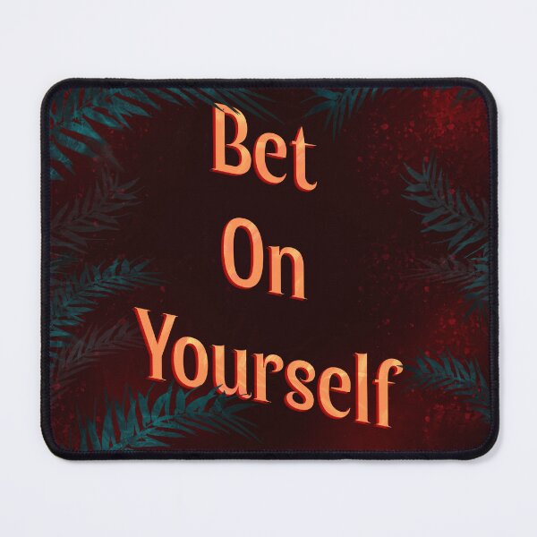 Item preview, Bet on yourself, inspirational word art designed and sold by Sacred Minds Studio.