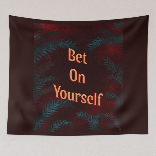 Item preview, Bet on yourself, inspirational word art designed and sold by Sacred Minds Studio.