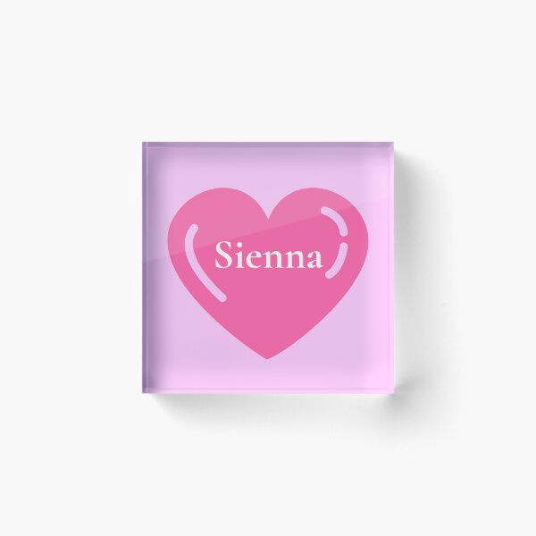 Item preview, Sienna Name Girl Pink designed and sold by Monika Howarth.