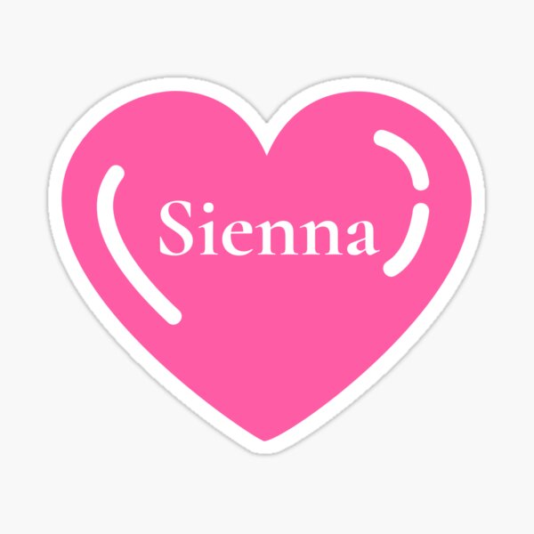 Item preview, Sienna Name Girl Pink designed and sold by Monika Howarth.