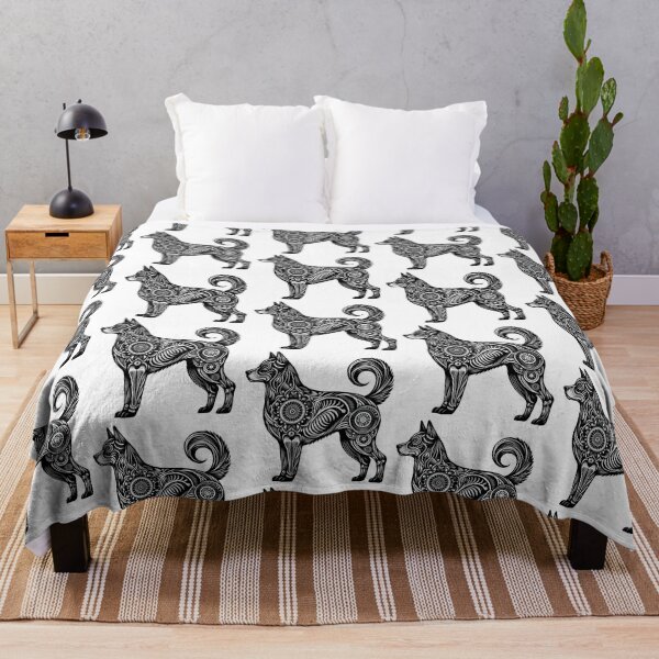 Item preview, Abstract Anatomy Husky Dog Black & White Art designed and sold by BrianSaysDesign.