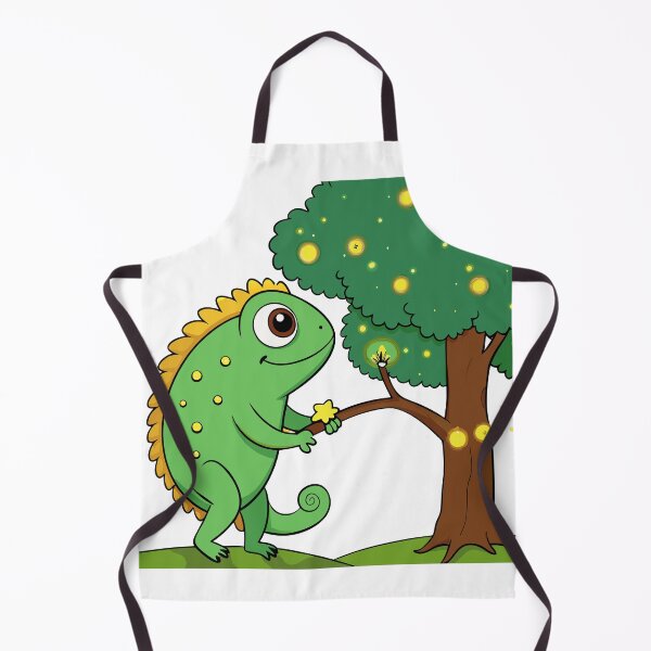 Item preview, Fluffy Chameleon Decorating with Tiny Garland designed and sold by omerfdln34.