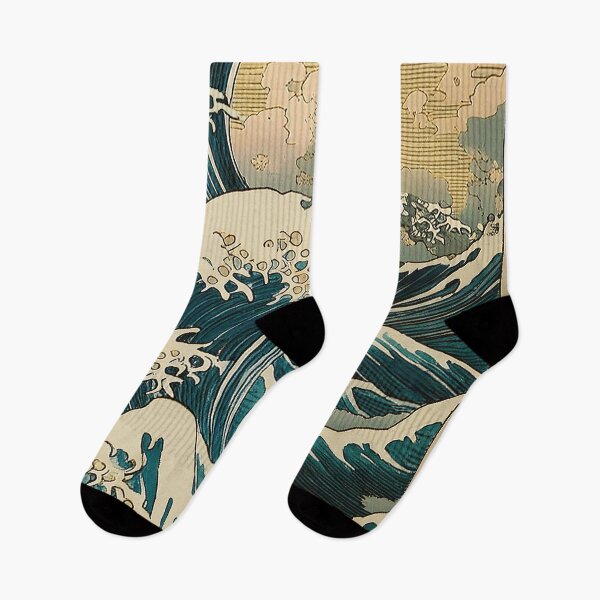 Item preview, The Great Wave Traditional Japanese Print Art/4 designed and sold by Synthwave Poem.