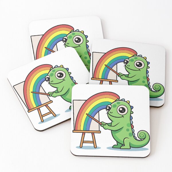 Item preview, Fluffy Chameleon Painting on Canvas designed and sold by omerfdln34.