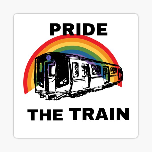 Item preview, Pride the Train NYC Subway-Pride Transit Collection designed and sold by Silly Goose Emporium.