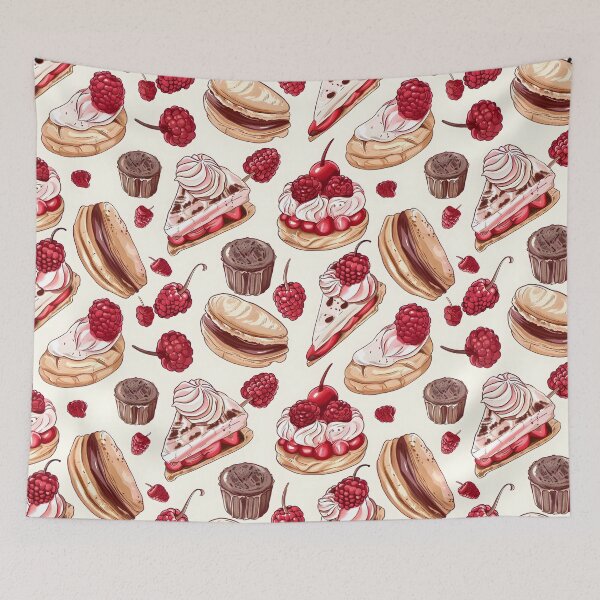 Item preview, French pastry Seamless Pattern designed and sold by palaco210.