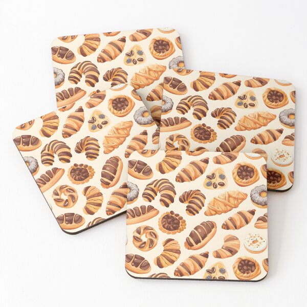 Item preview, French pastry Seamless Pattern designed and sold by palaco210.