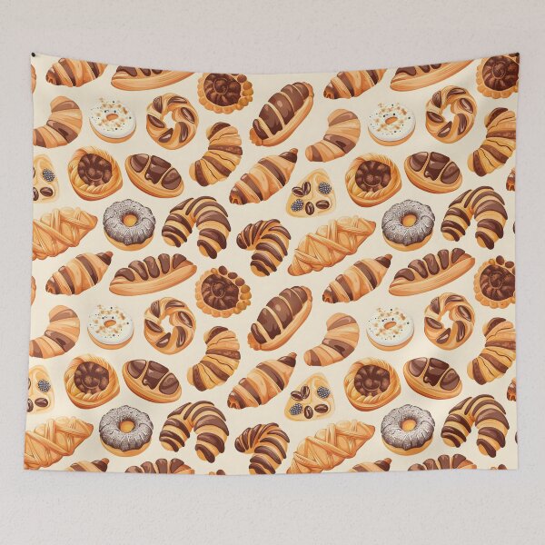 Item preview, French pastry Seamless Pattern designed and sold by palaco210.