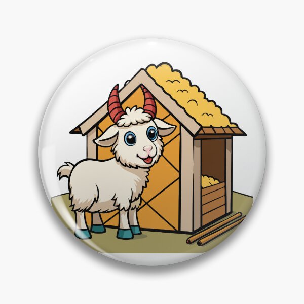 Item preview, Fluffy Goat Building a Twig Barn designed and sold by omerfdln34.