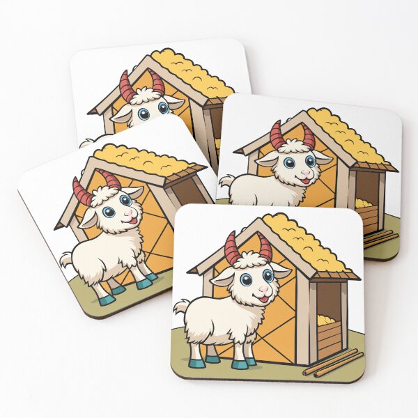 Item preview, Fluffy Goat Building a Twig Barn designed and sold by omerfdln34.
