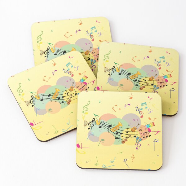 Item preview, Music On Music On Yellow Gradient designed and sold by BrightrDayMusicArt.
