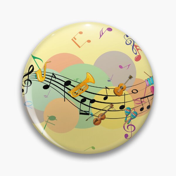 Item preview, Music On Music On Yellow Gradient designed and sold by BrightrDayMusicArt.