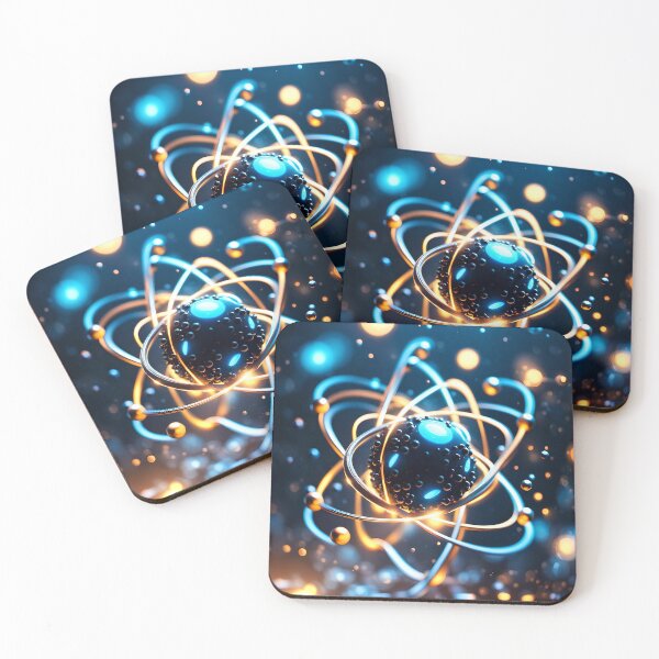 Item preview, Quantum physics concept of atoms interactions. Generative Ai designed and sold by homydesign.