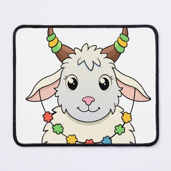 Item preview, Fluffy Goat with Adorned Horns designed and sold by omerfdln34.