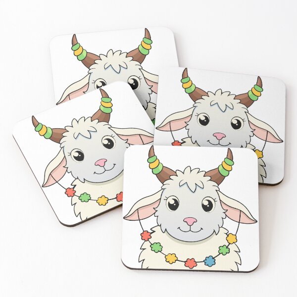 Item preview, Fluffy Goat with Adorned Horns designed and sold by omerfdln34.