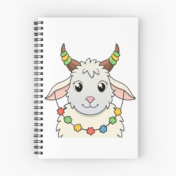 Item preview, Fluffy Goat with Adorned Horns designed and sold by omerfdln34.