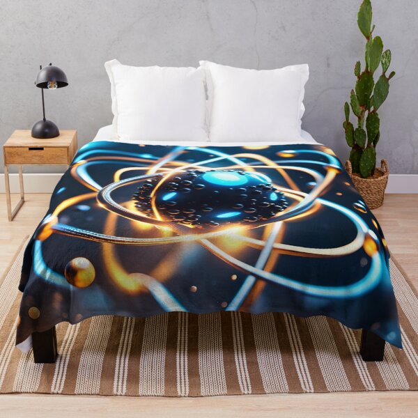 Item preview, Quantum physics concept of atoms interactions. Generative Ai designed and sold by homydesign.