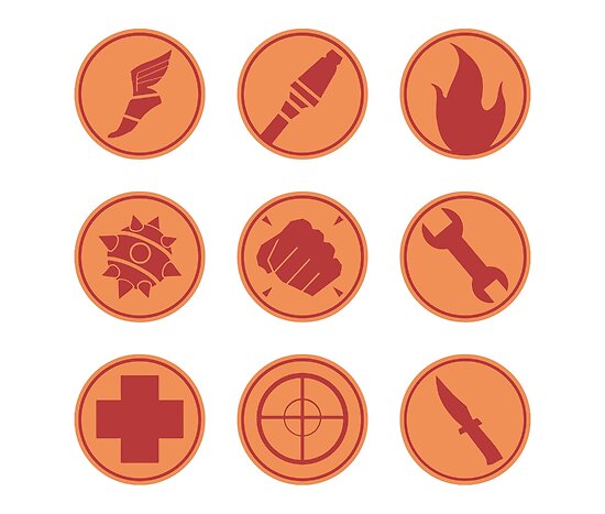 Tf2 Red Class Symbols Posters By Callmejelli Redbubble 3387