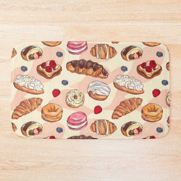 Item preview, French pastry Seamless Pattern designed and sold by palaco210.