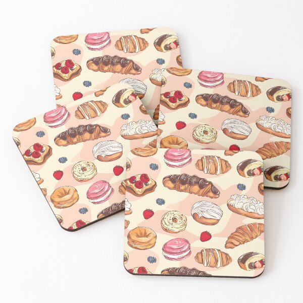 Item preview, French pastry Seamless Pattern designed and sold by palaco210.