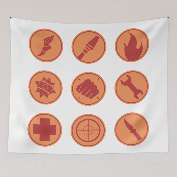 Item preview, TF2 RED Class Symbols designed and sold by callmejelli.