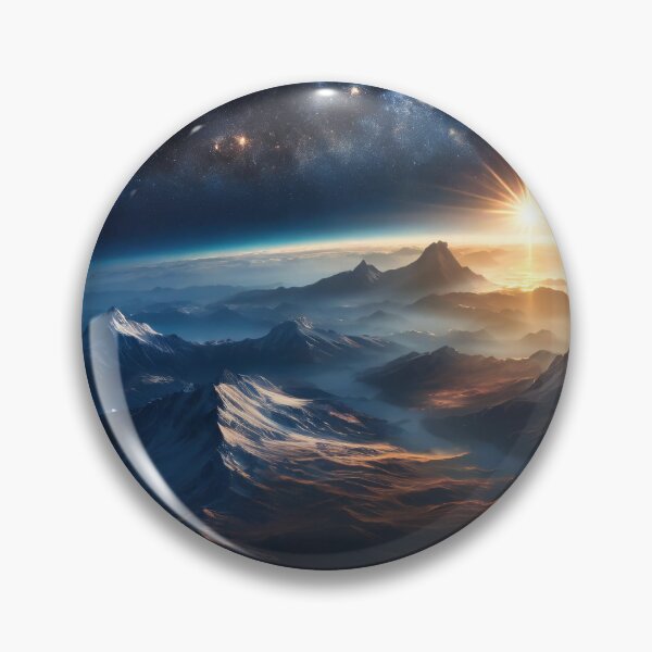 Item preview, Majestic view of mountains amidst clouds under a starry sky with a galaxy visible, showcasing the beauty of nature and universe. Generative Ai designed and sold by homydesign.