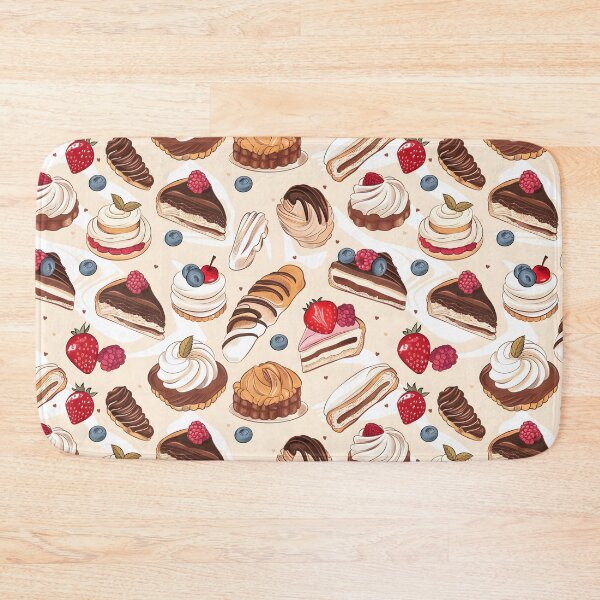 Item preview, French pastry Seamless Pattern designed and sold by palaco210.