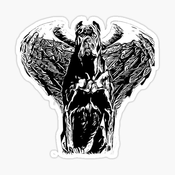 Cane Angel Sticker