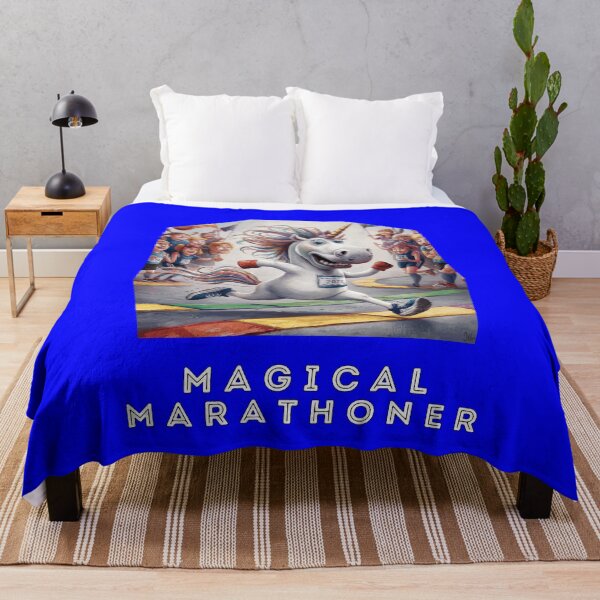 Item preview, Funny Running Unicorn Sayings Magical Marathoner designed and sold by fantasticdesign.