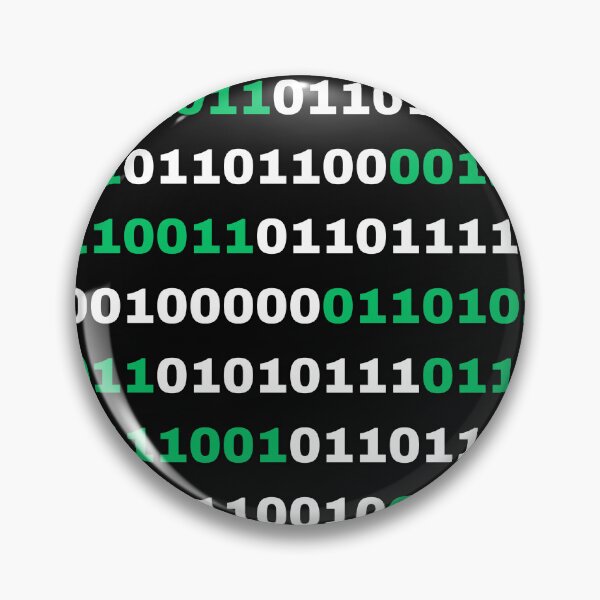 Item preview, hello world (white binary) designed and sold by ApolloStoreHD.