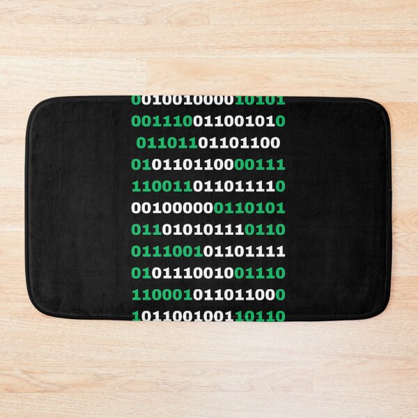 Item preview, hello world (white binary) designed and sold by ApolloStoreHD.