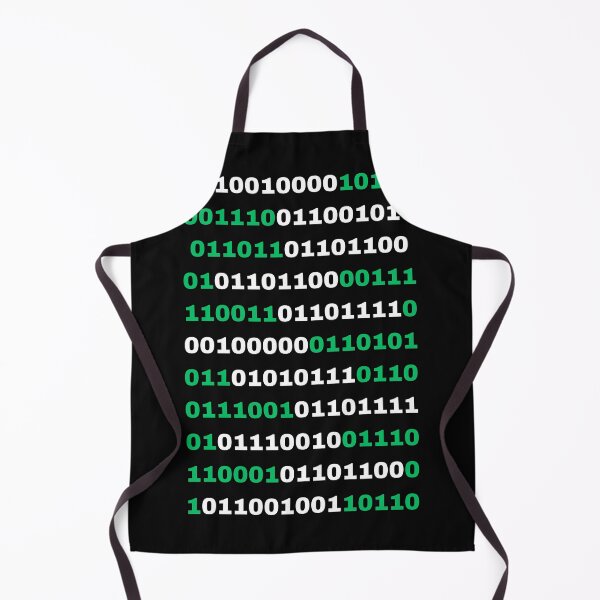 Item preview, hello world (white binary) designed and sold by ApolloStoreHD.